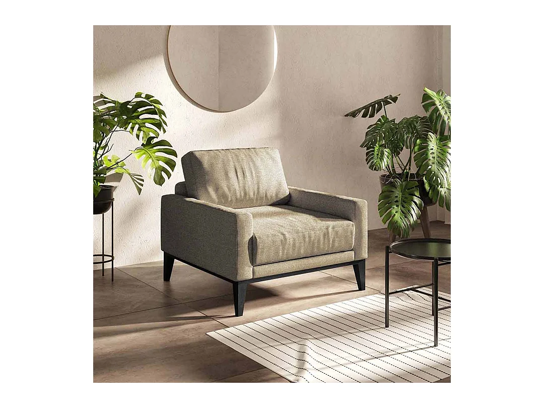 Fauteuil Musso beige foncé