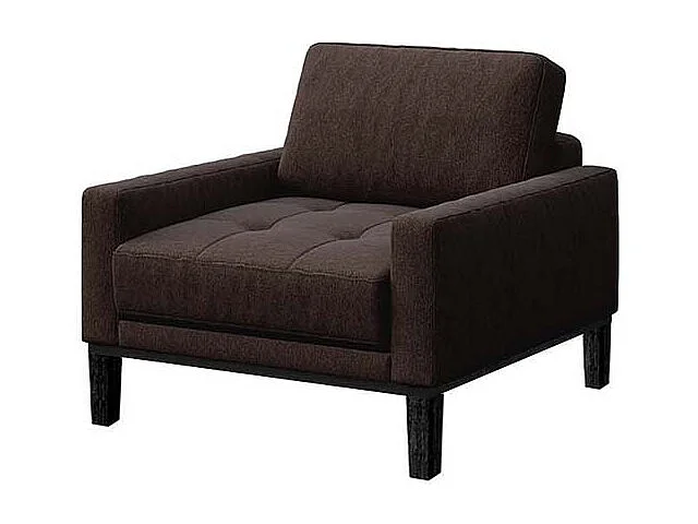 Fauteuil matelassé Musso marron