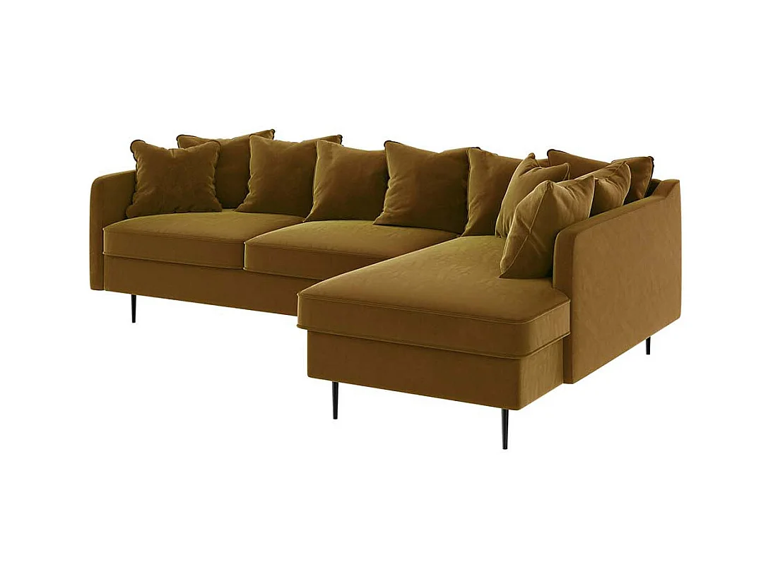 Canapé d'angle droit Esme miel