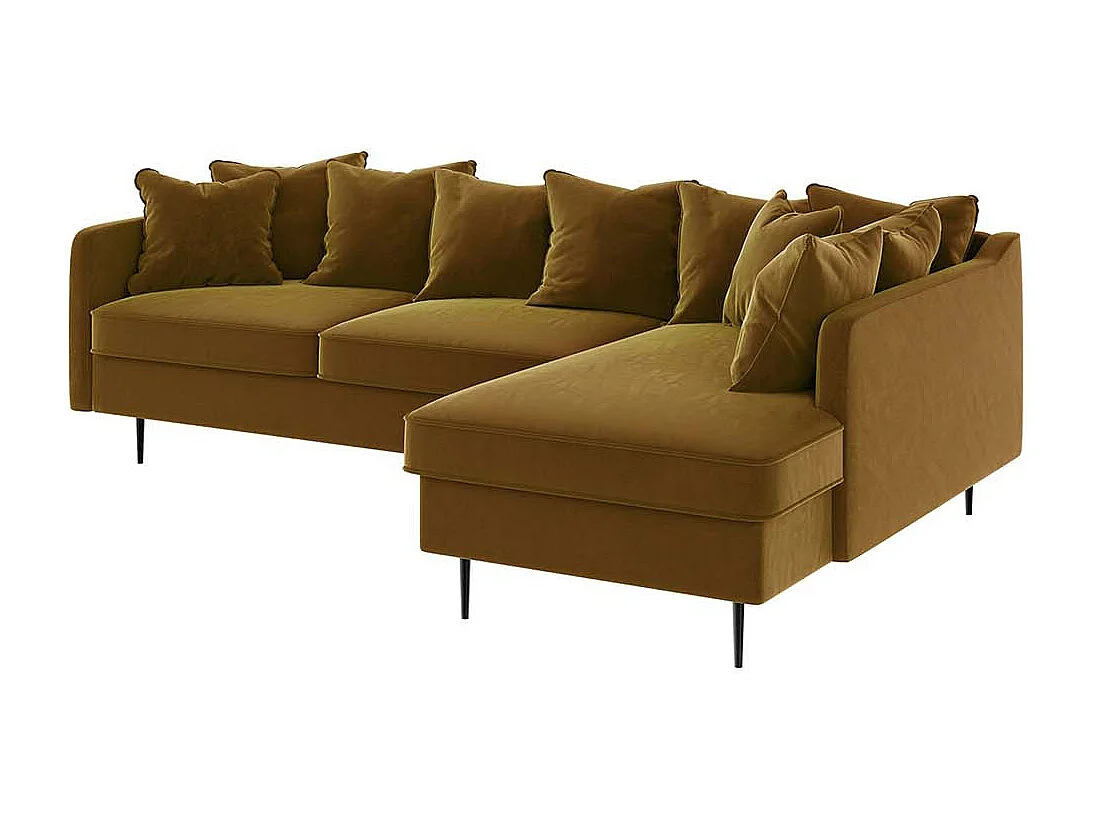 Canapé d'angle droit Esme miel