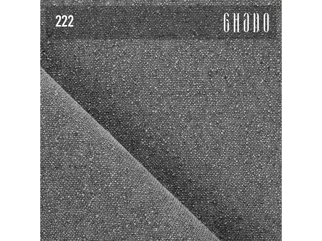 Canapé d'angle droit Chevi gris à