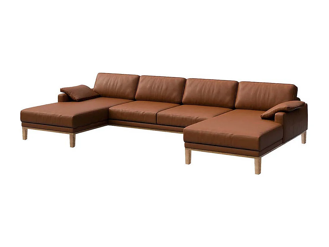Canapé panoramique Musso Brun de cannelle