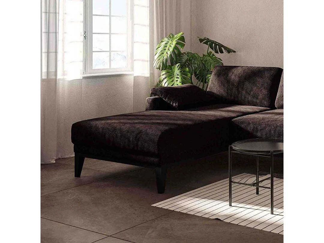 Musso chaise longue bank links bruin