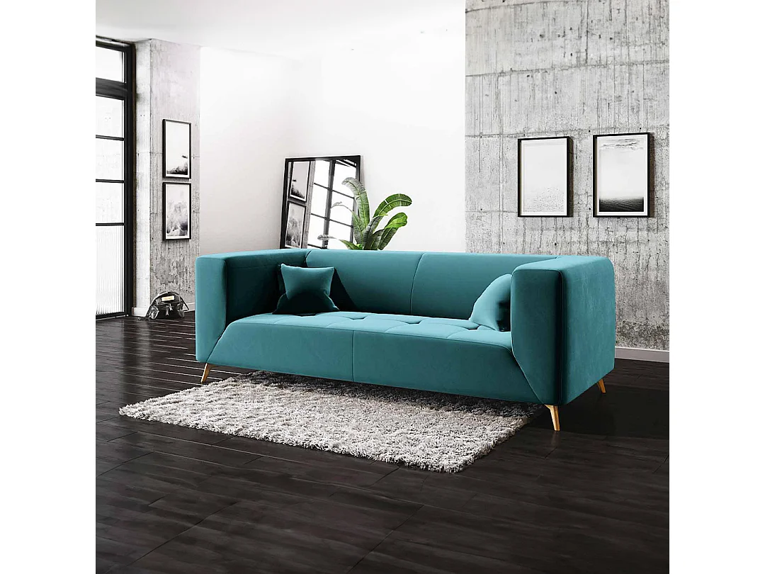 Canapé d'angle droit Toro océan