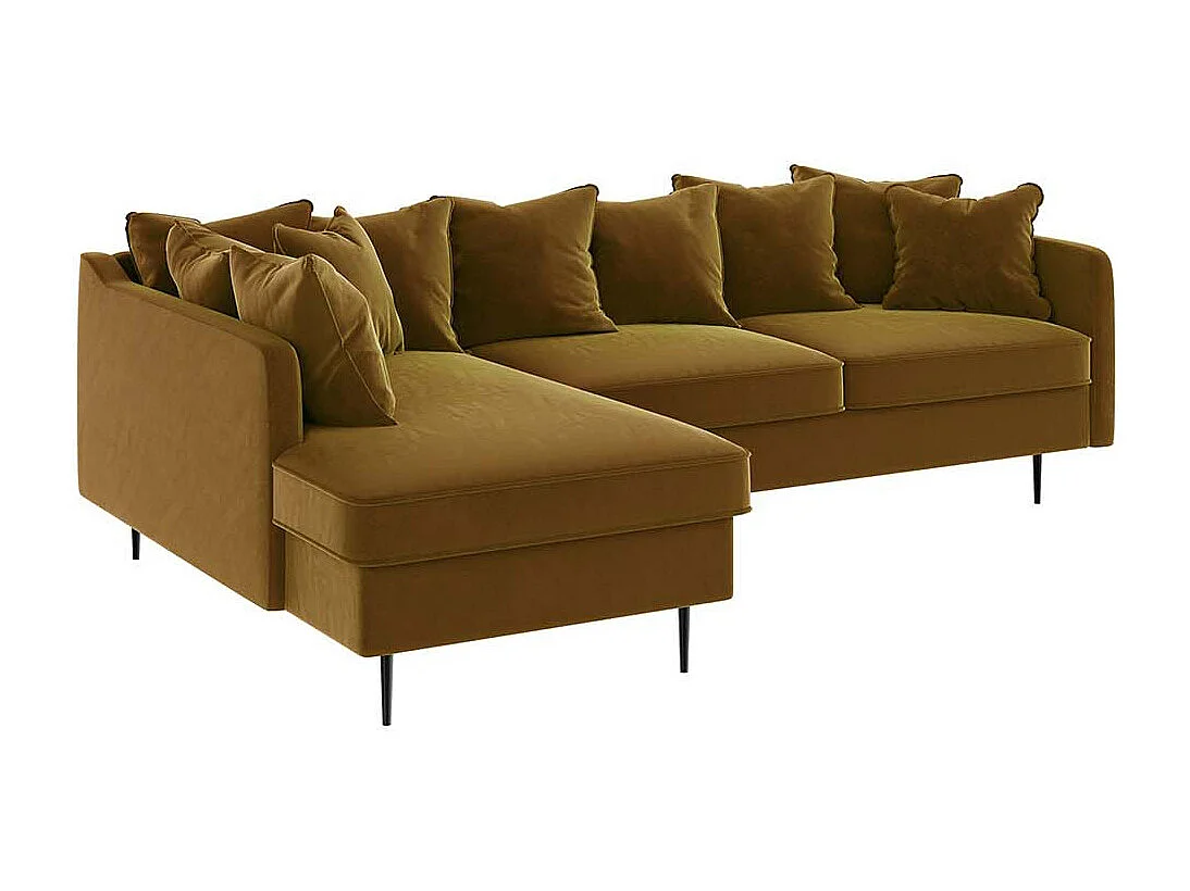 Canapé d'angle gauche Esme miel