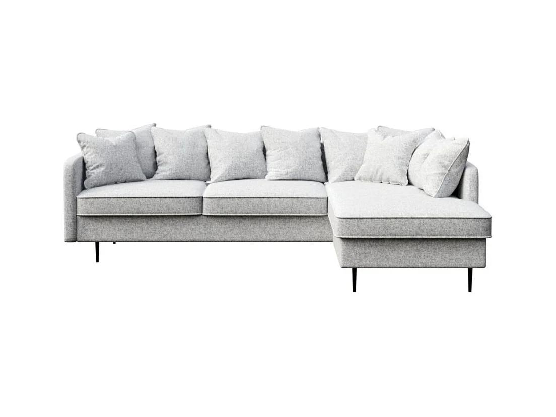 Canapé d'angle droit Esme - Gris clair