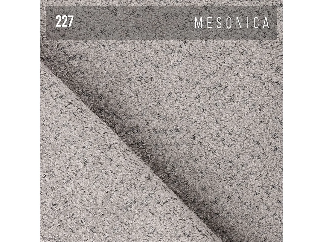 Canapé d'angle droit Chevi gris clair