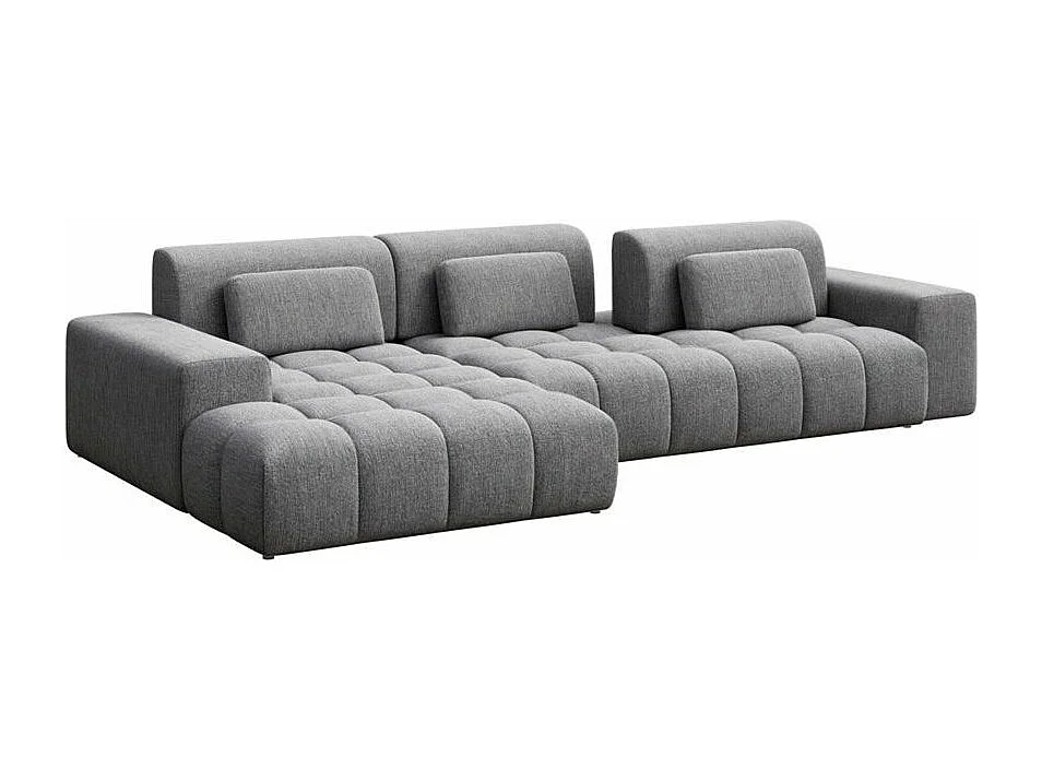 Canapé d'angle gauche Chevi gris