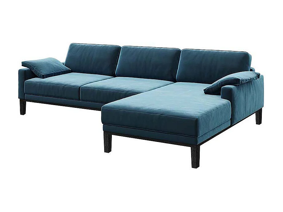 Musso chaise longue bank rechts donker marineblauw