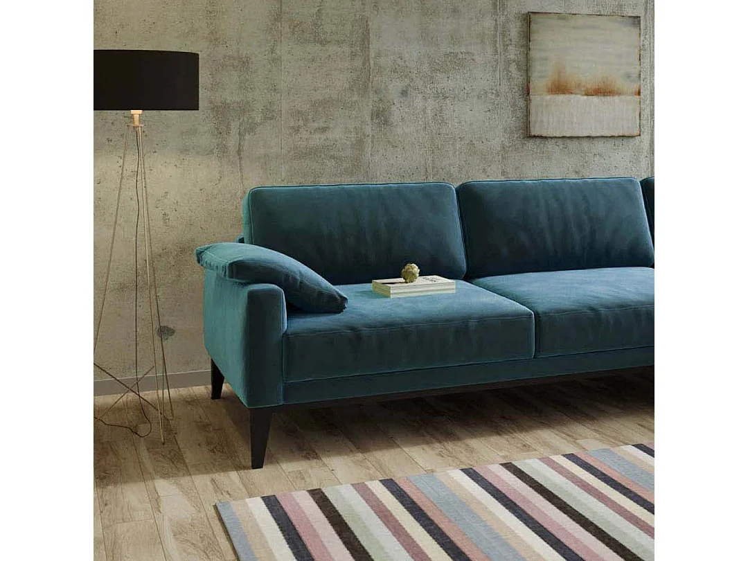 Musso chaise longue bank rechts donker marineblauw