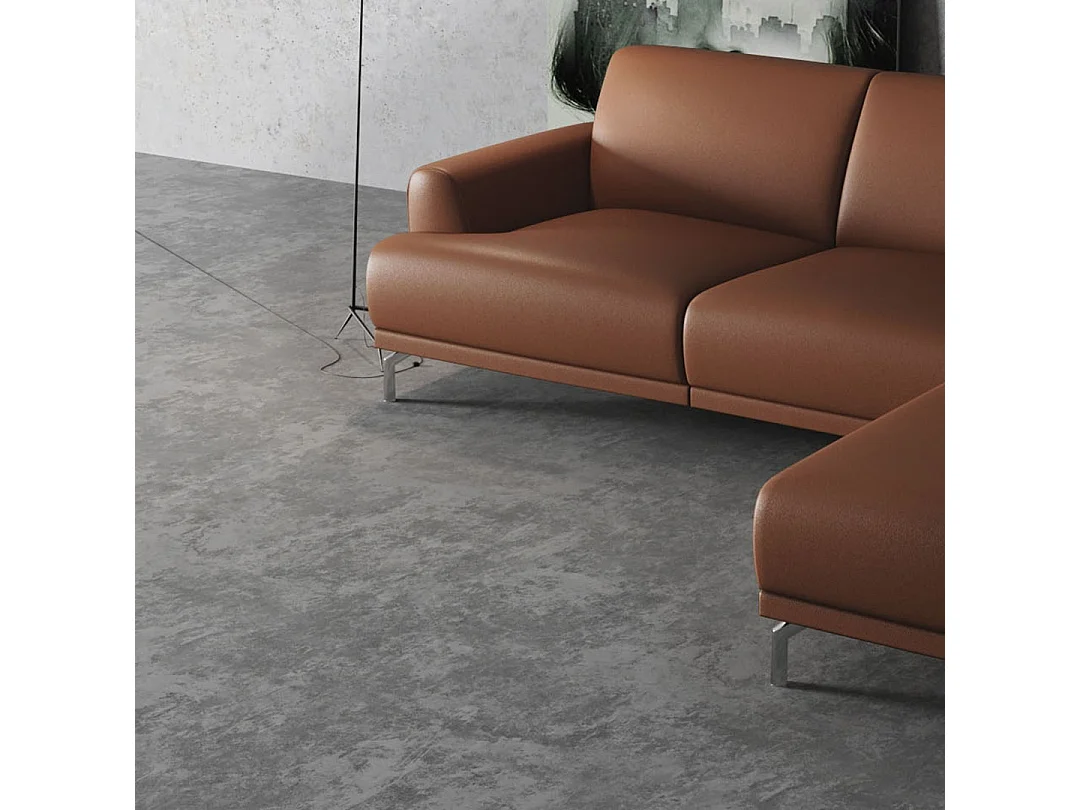 Canapé d'angle droit Puzo Cognac