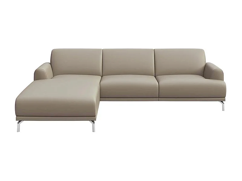 Puzo chaise longue bank links fossiel grijs