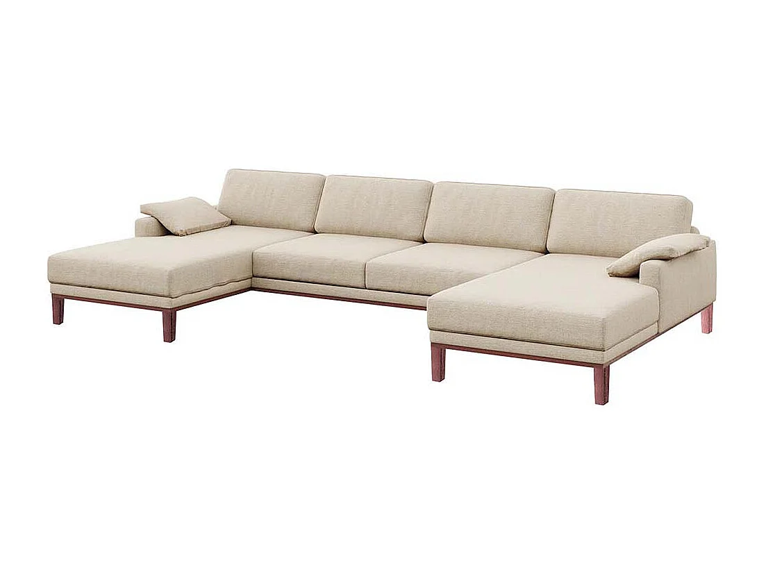 Canapé panoramique Musso beige clair