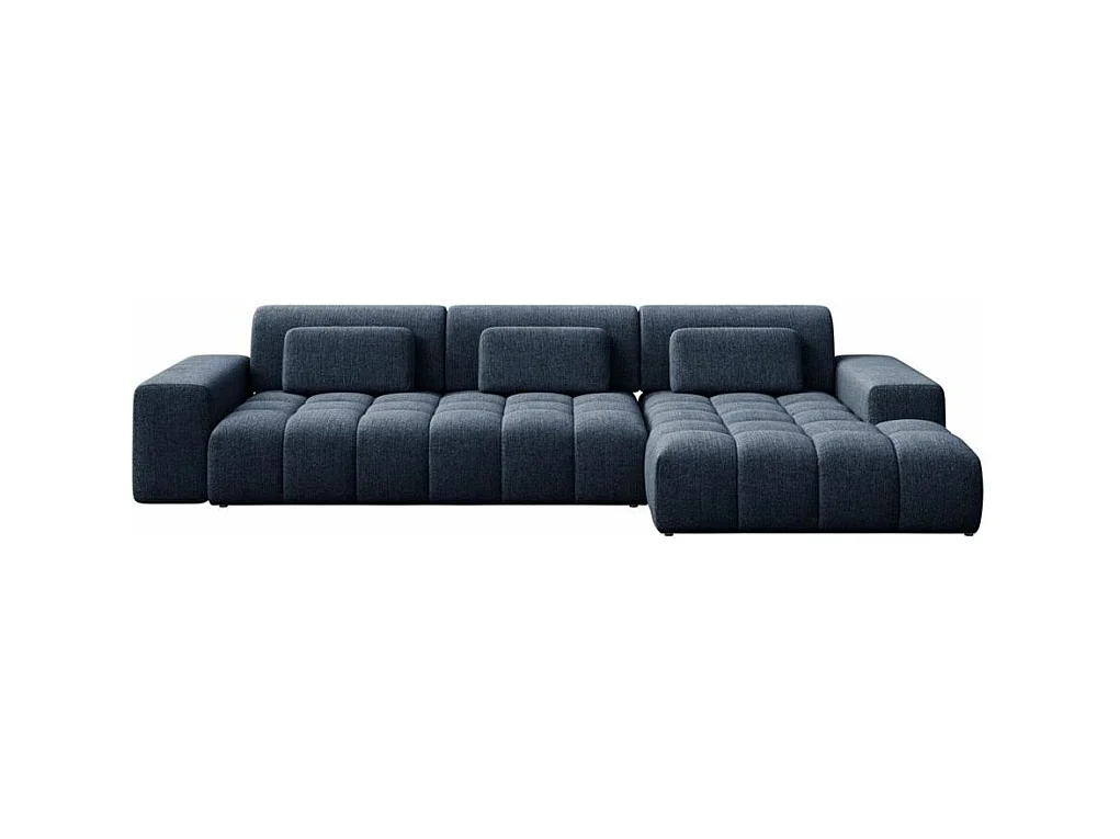 Canapé d'angle droit Chevi Bleu Marine