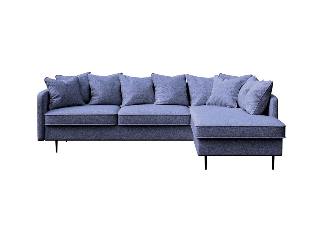 Canapé d'angle droit Esme - Bleu Marine