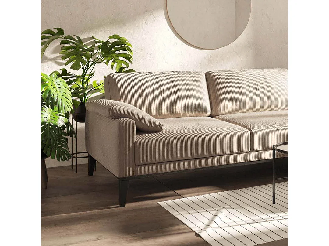 Musso chaise longue bank rechts beige