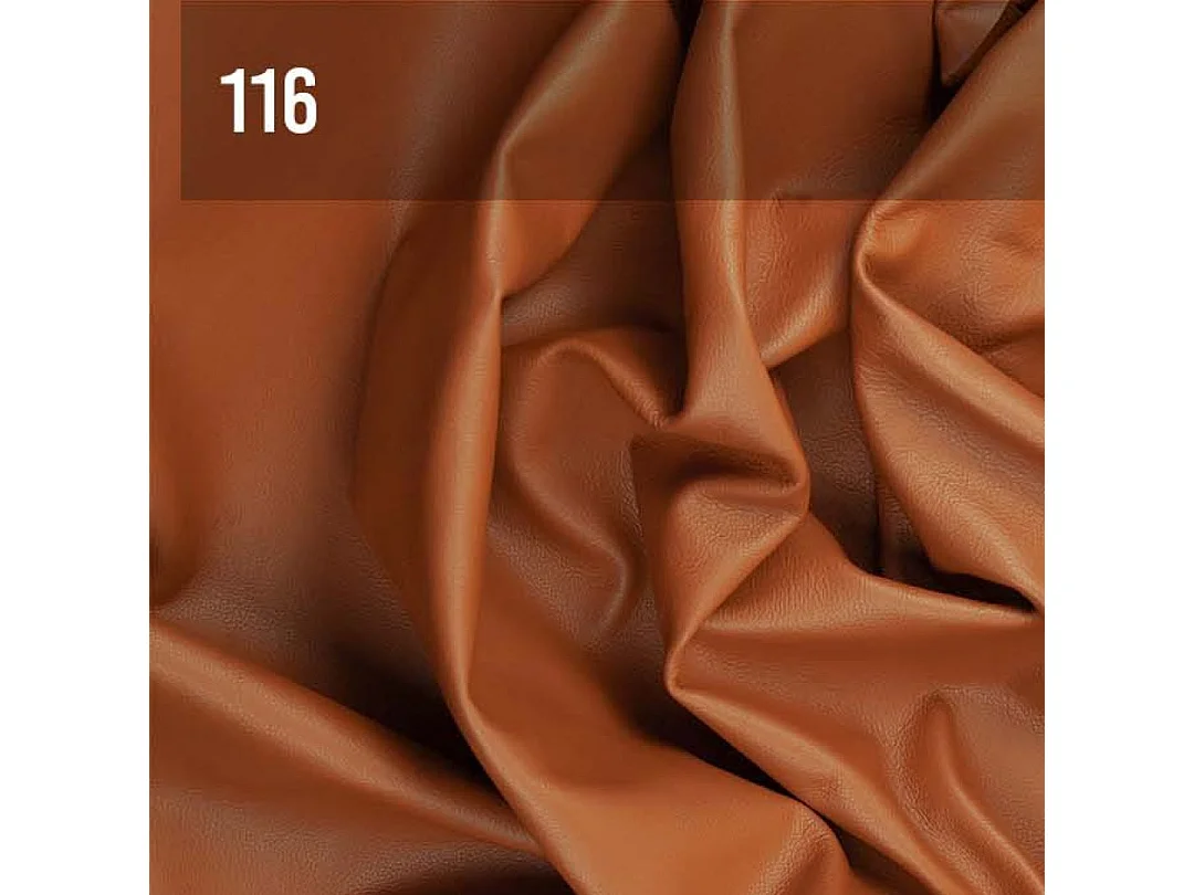 Mesonica Canapé panoramique en cuir naturel brun cannelle