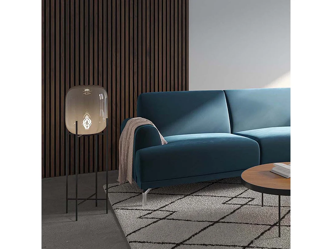 Puzo chaise longue bank rechts donker marineblauw