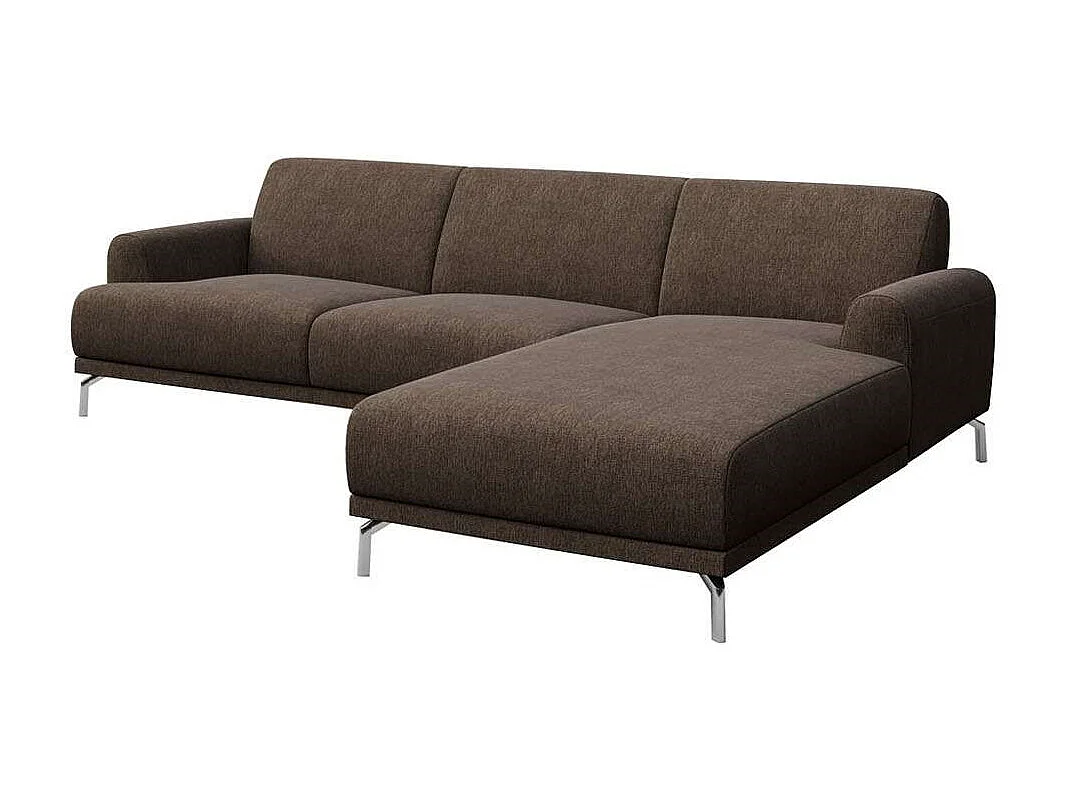 Puzo chaise longue bank rechts bruin