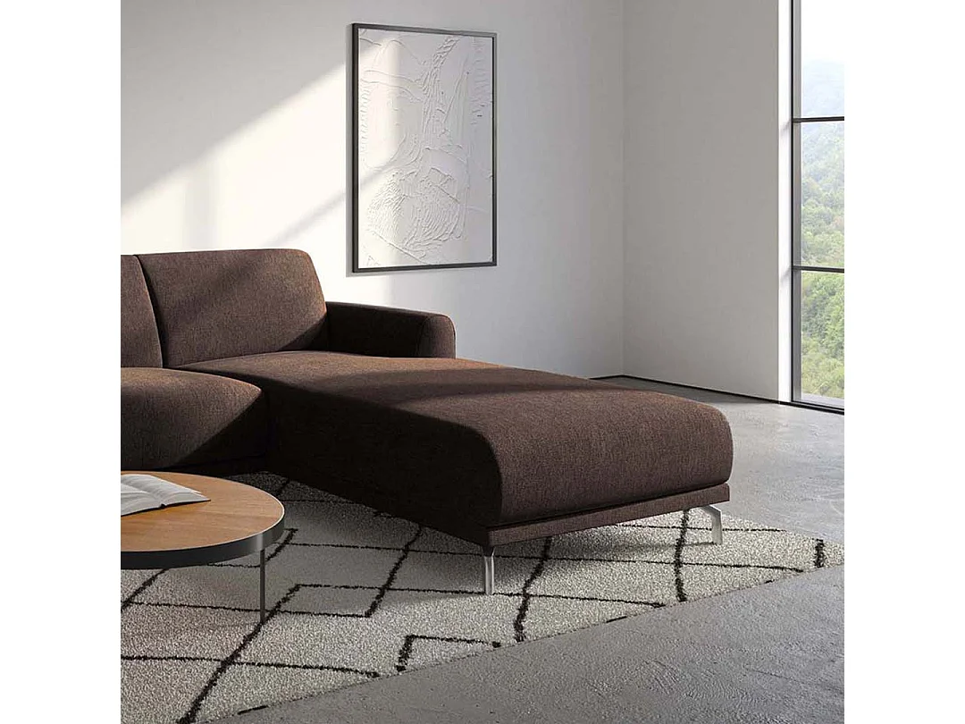 Puzo chaise longue bank rechts bruin