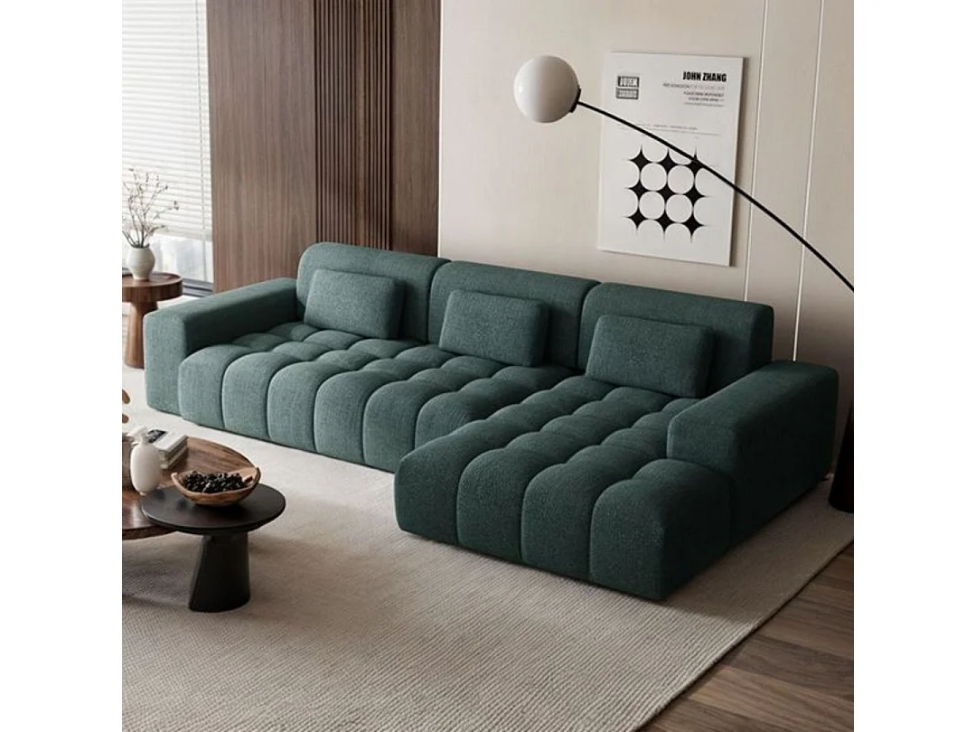 Canapé d'angle droit Chevi Ocean noise