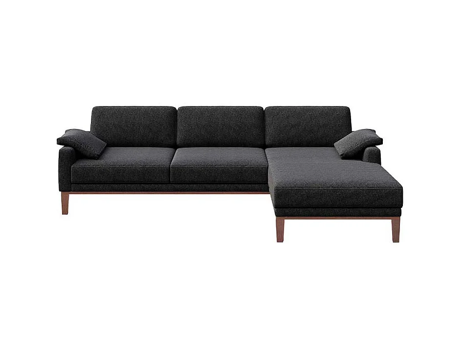 Canapé d'angle droit Musso anthracite