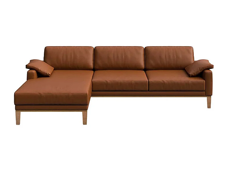 Musso chaise longue bank links kaneelbruin