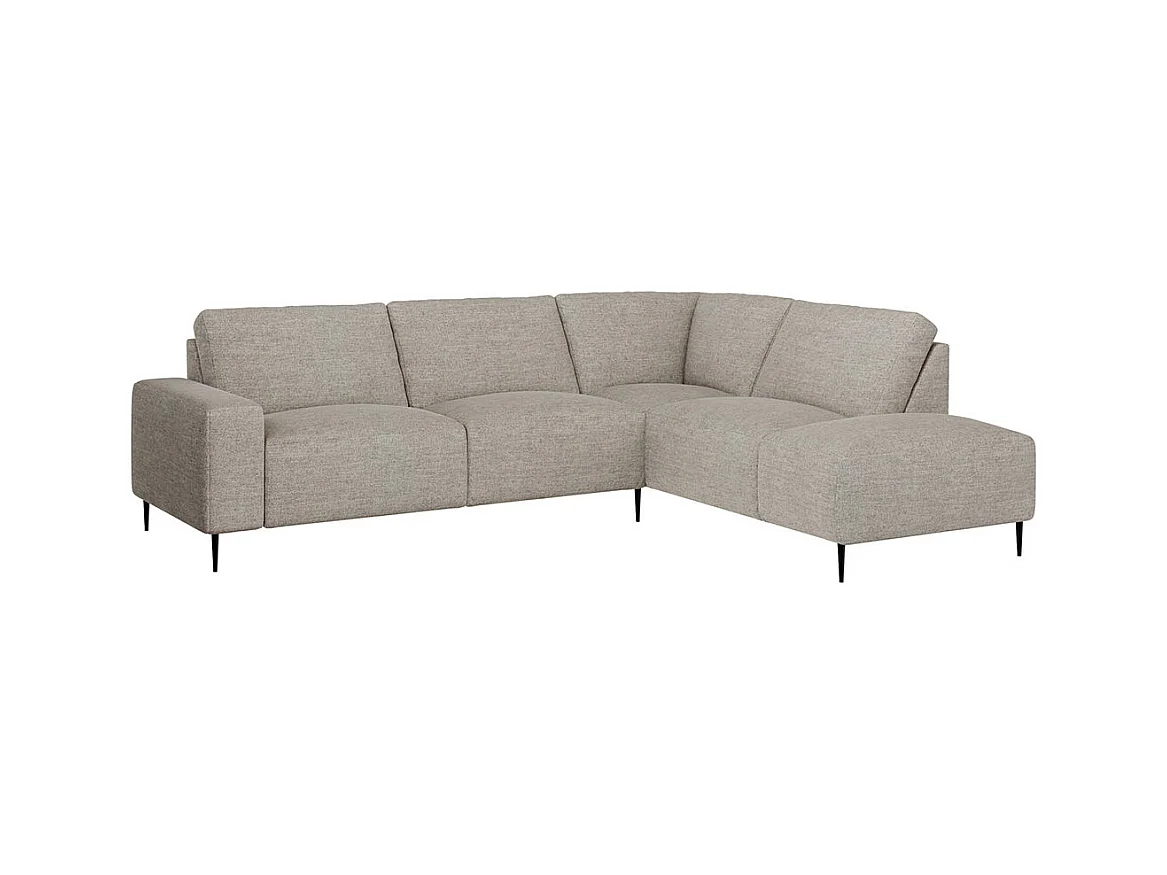 Canapé d'angle droit Tendo gris clair