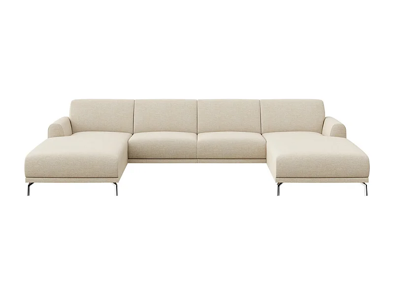 Canapé panoramique Puzo beige clair