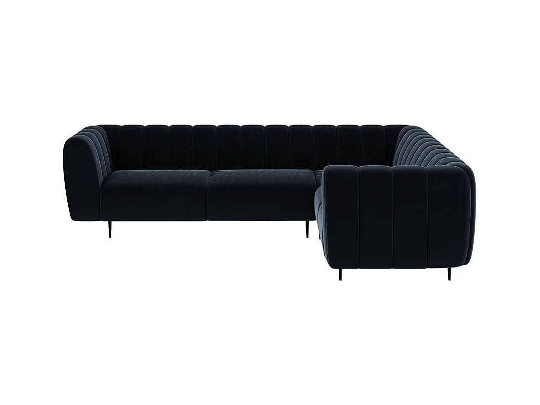 Canapé d'angle droit Shel bleu marine