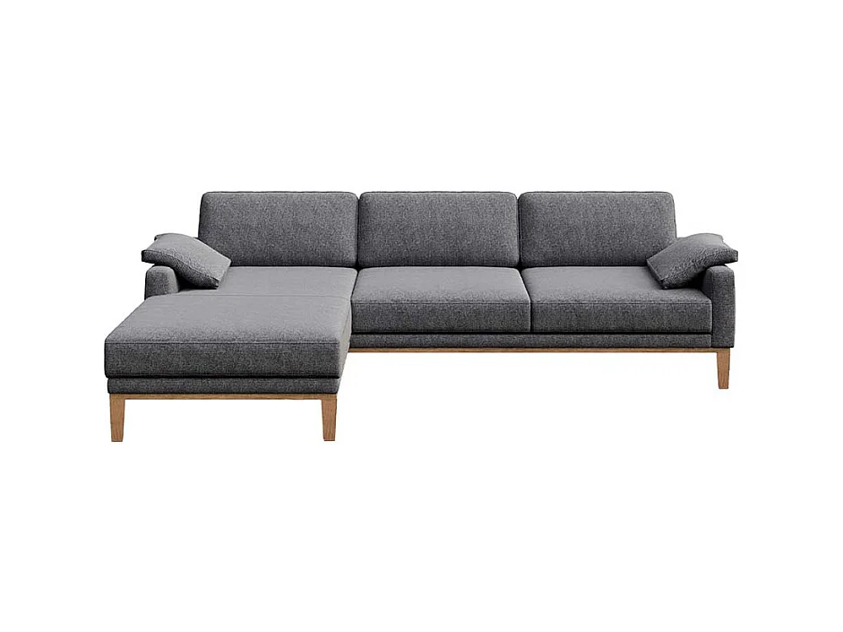 Canapé d'angle gauche Musso gris blue