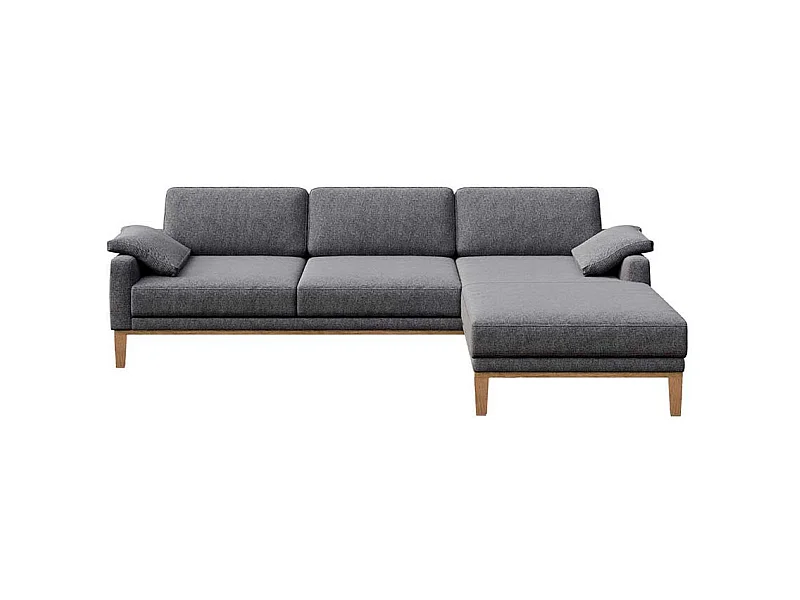 Canapé d'angle droit Musso gris blue