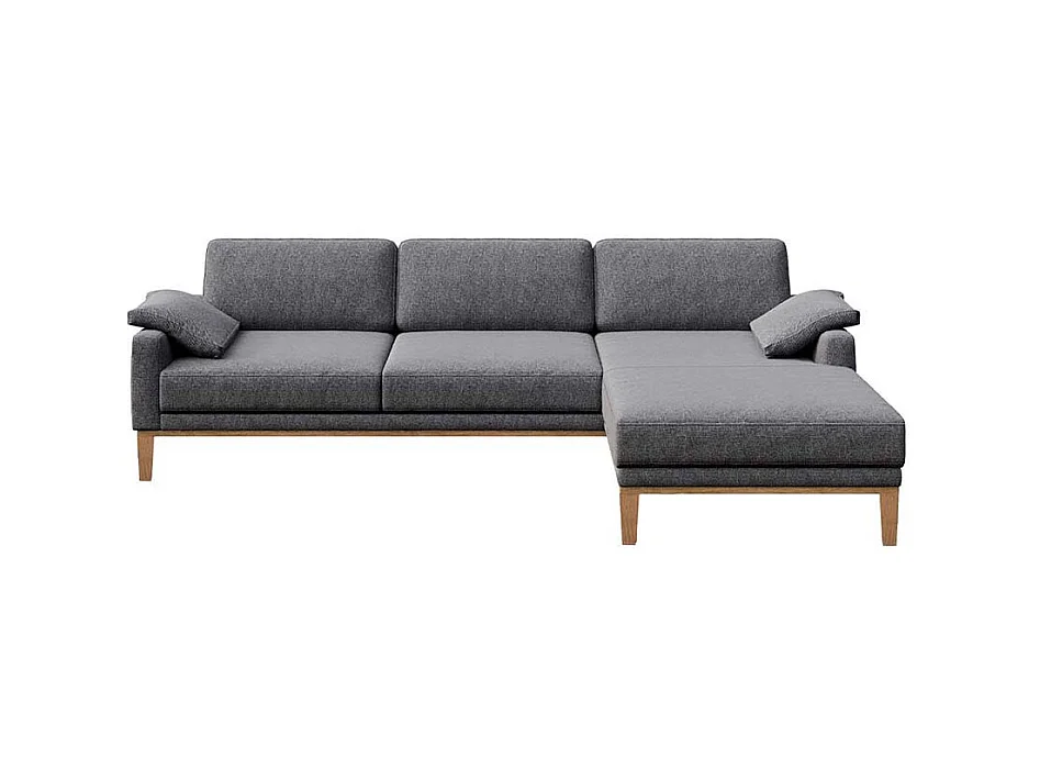 Canapé d'angle droit Musso gris blue