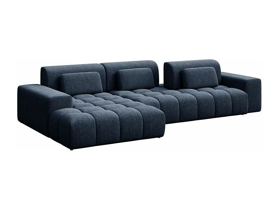 Canapé d'angle gauche Chevi Bleu Marine