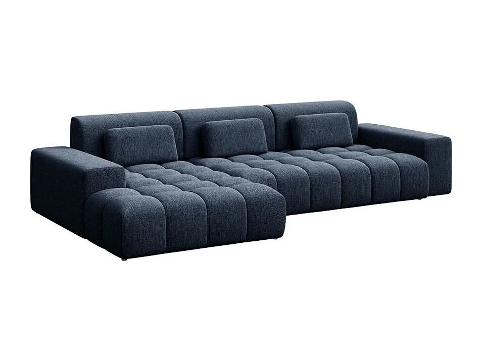 Canapé d'angle gauche Chevi Bleu Marine