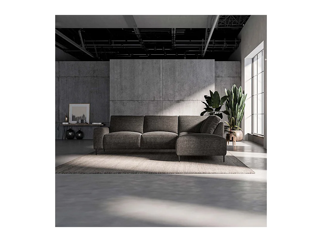 Canapé d'angle droit Tendo anthracite