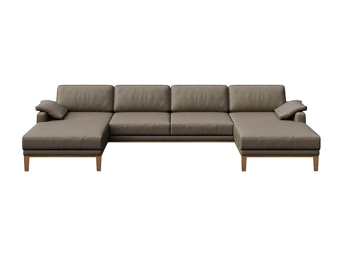 Canapé panoramique Musso Cèdre brun