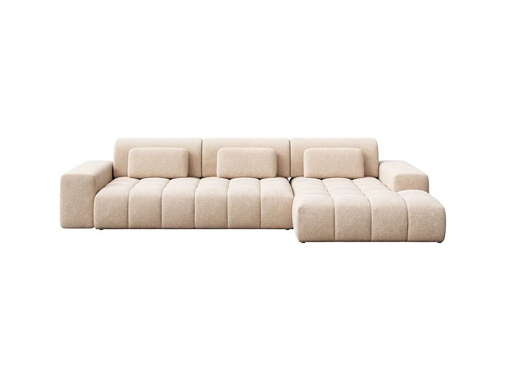 Canapé d'angle droit Chevi Beige
