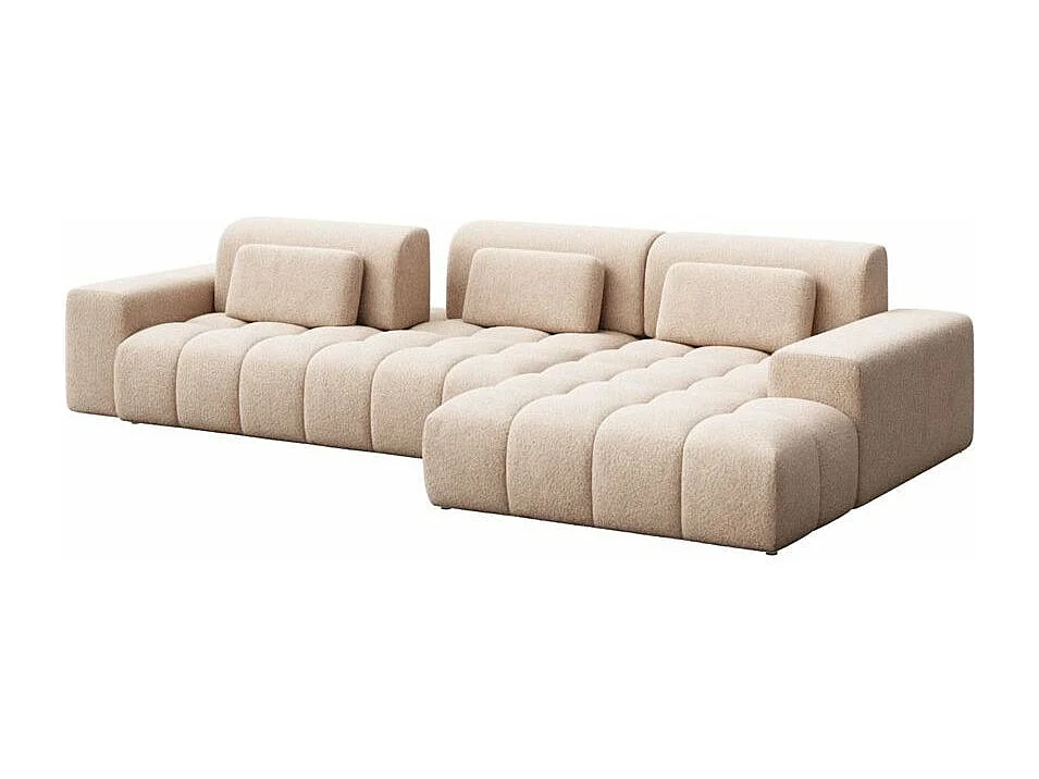 Canapé d'angle droit Chevi Beige