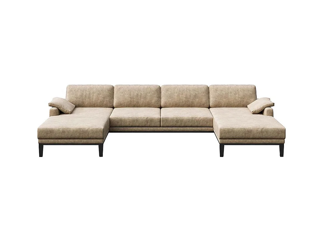 Canapé panoramique Musso beige foncé