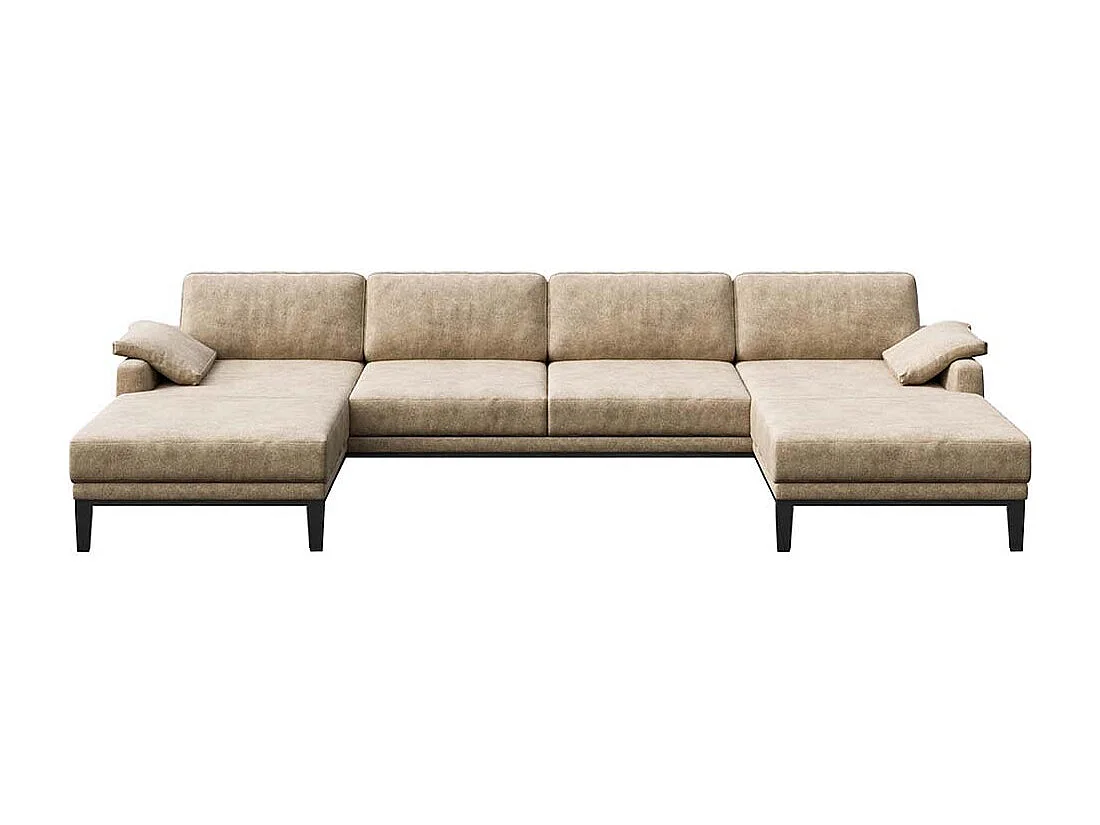 Canapé panoramique Musso beige foncé