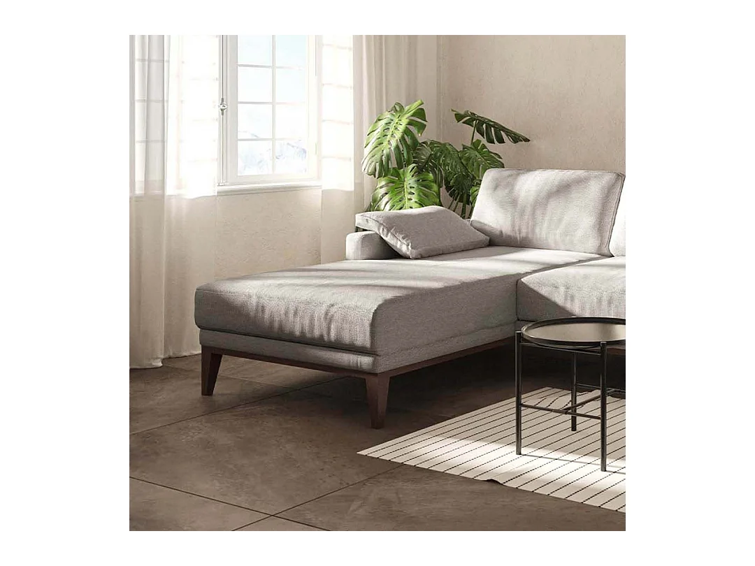 Canapé d'angle gauche Musso gris très clair