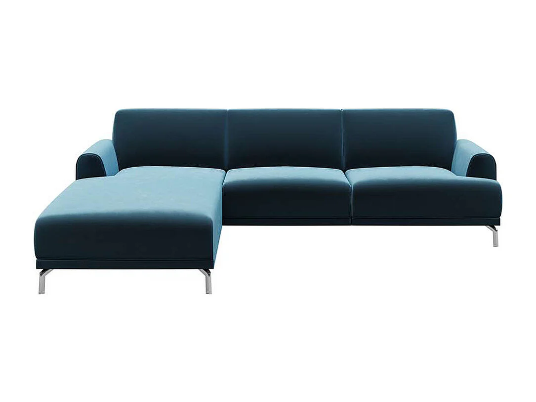 Puzo chaise longue bank links donker marineblauw