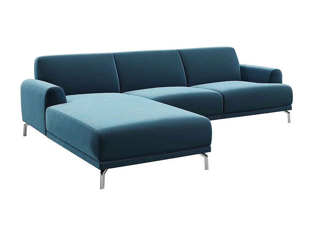 Puzo chaise longue bank links blauw