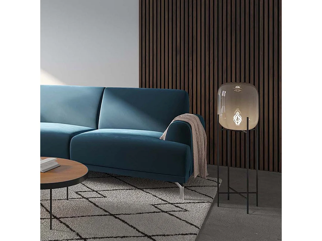 Puzo chaise longue bank links blauw