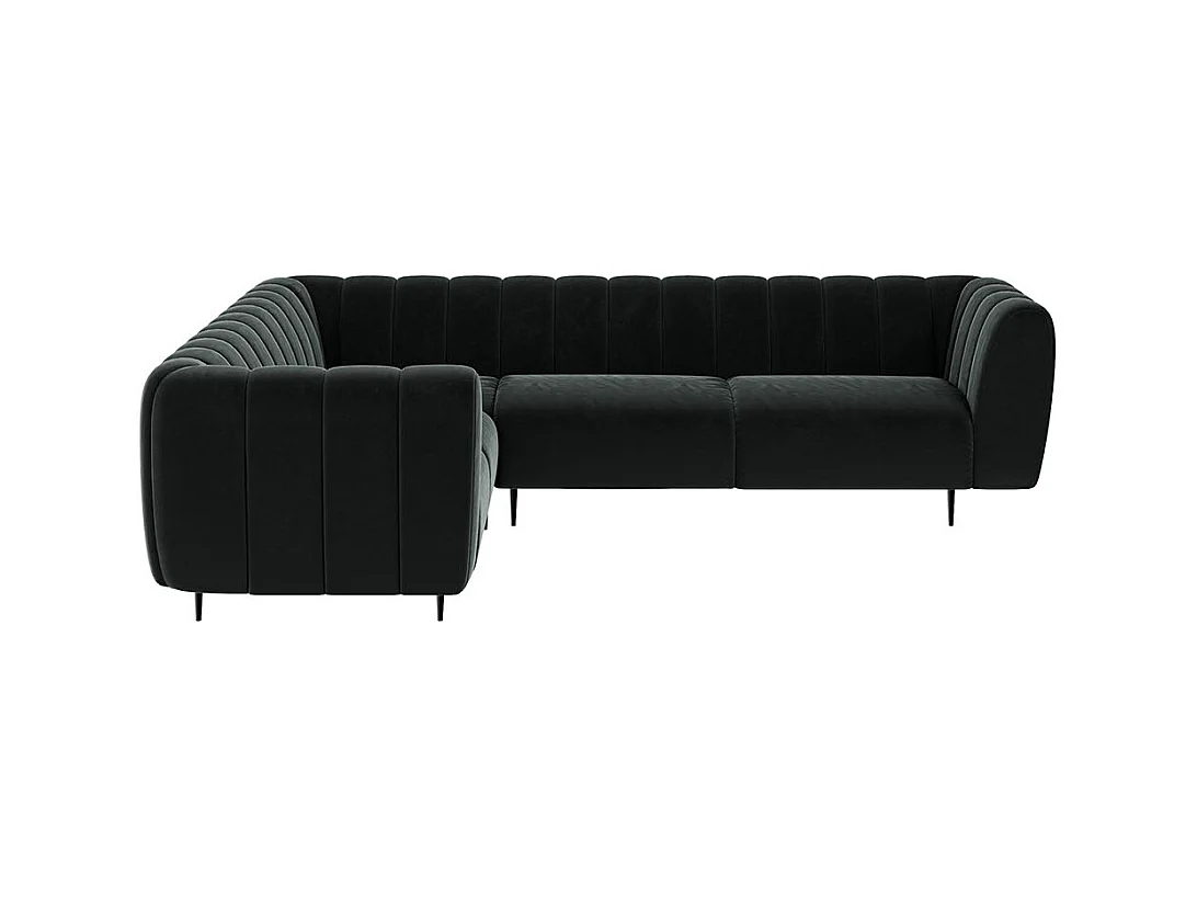 Shel chaise longue bank (links) - donkergrijs
