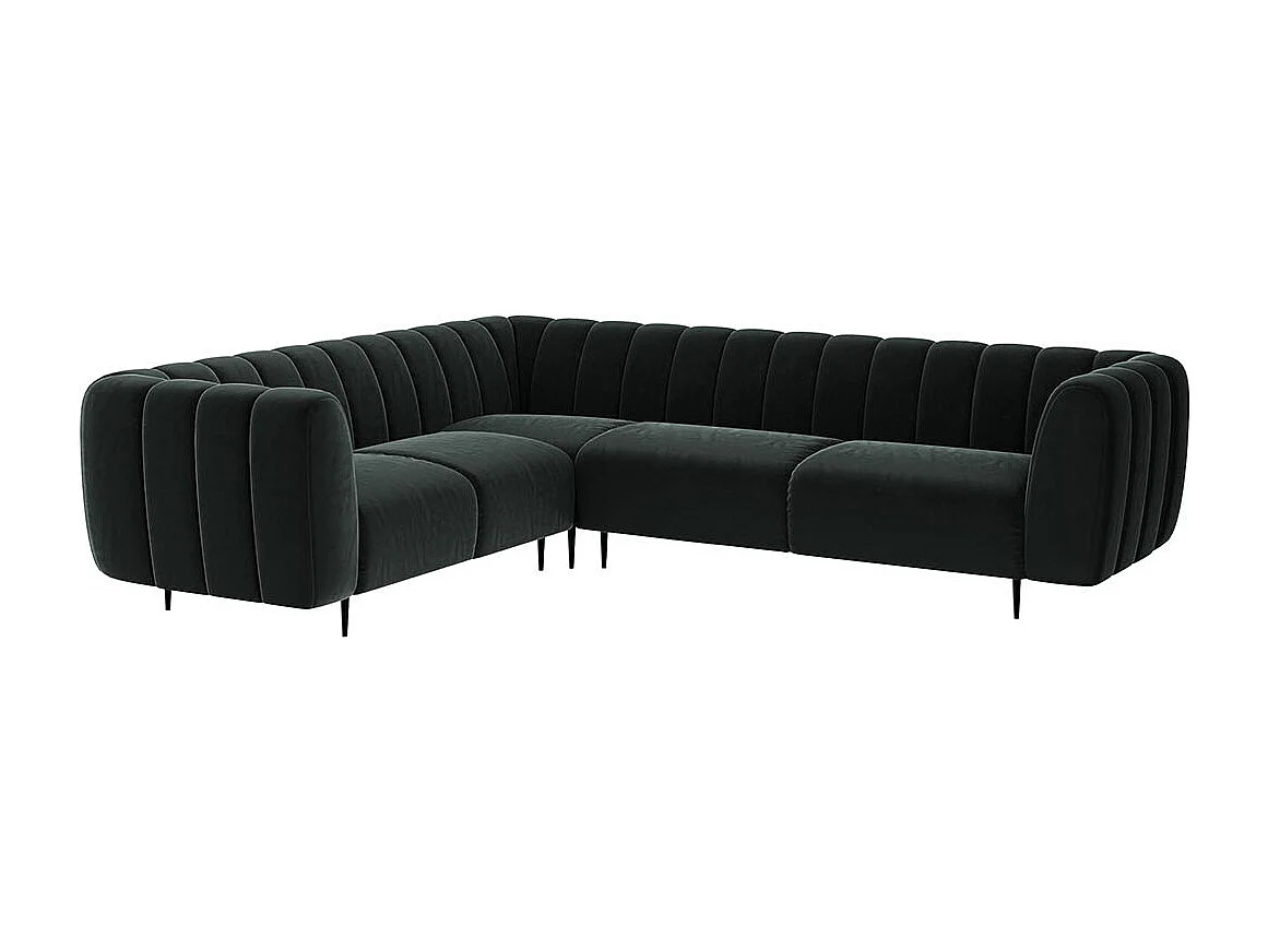 Shel chaise longue bank (links) - donkergrijs