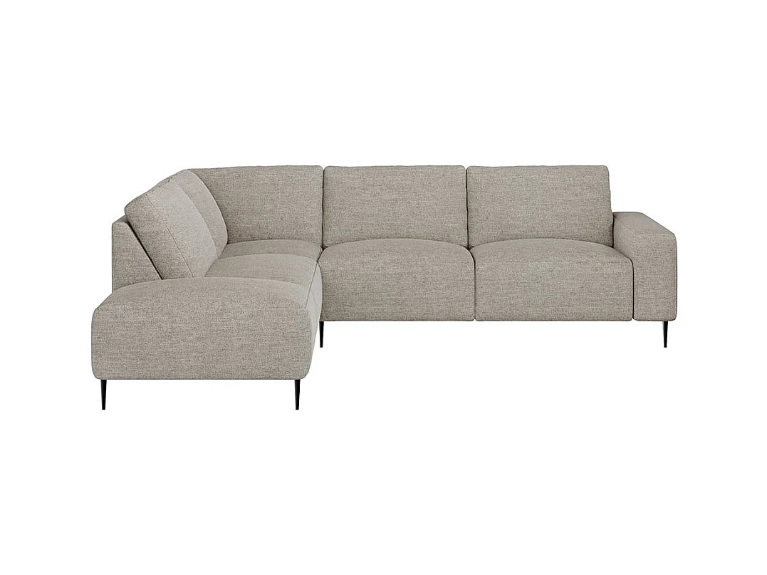 Canapé d'angle gauche Tendo gris clair