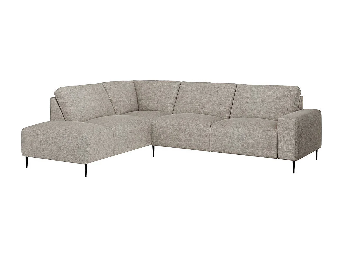 Canapé d'angle gauche Tendo gris clair