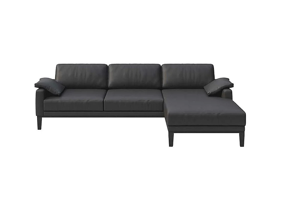 Canapé d'angle droit Musso ombre gris